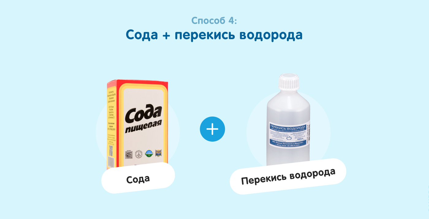 Паста из перекиси водорода и соды