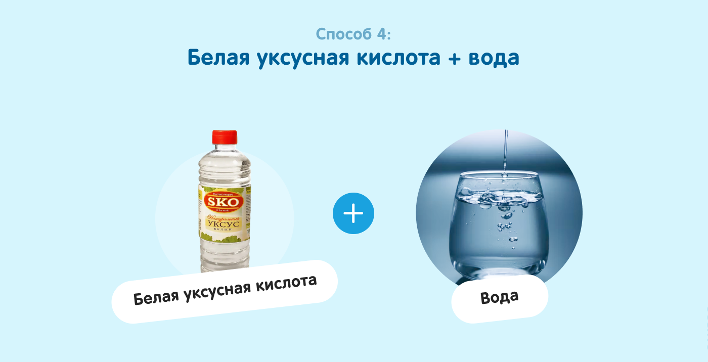 Использование белой уксусной кислоты