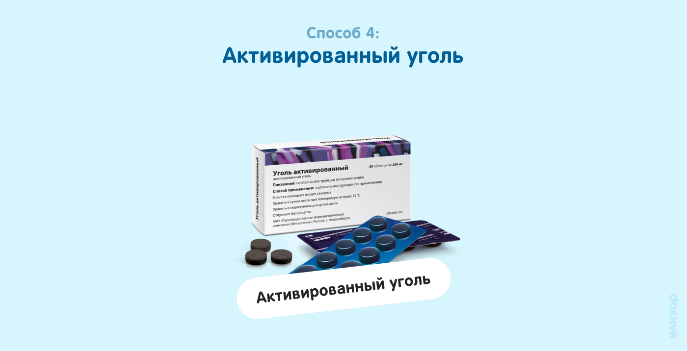 Способ 4. Активированный уголь