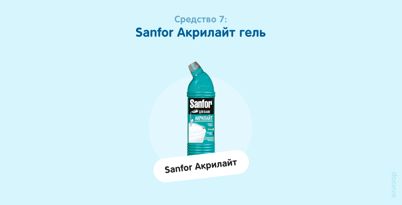 Средство 7. Sanfor Акрилайт гель